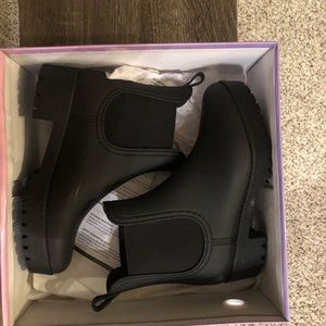 Jeffrey Campbell Chelsea platform rain boots